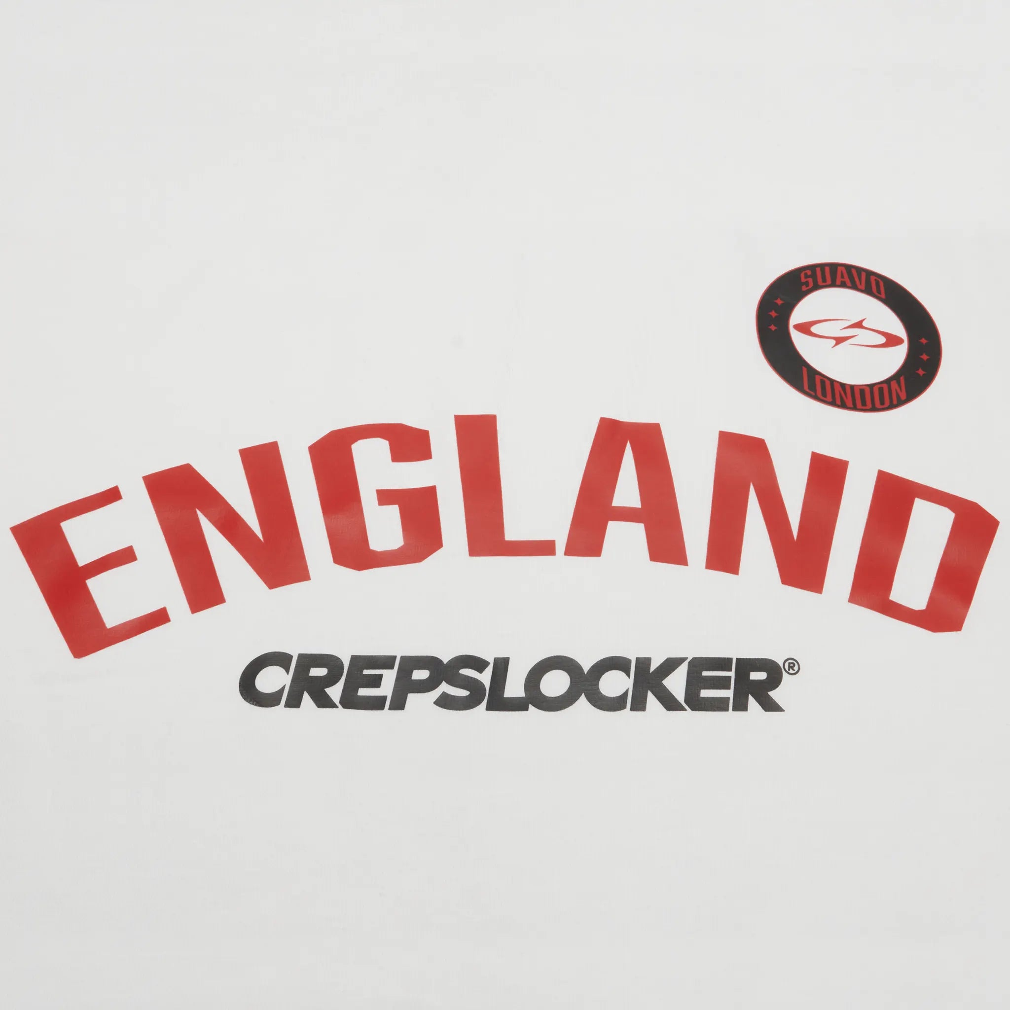 Logo View of Suavo London x Crepslocker England T-Shirt